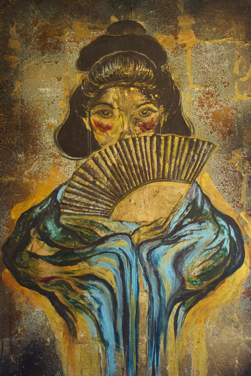 Geisha’s Gaze 30" X 40"